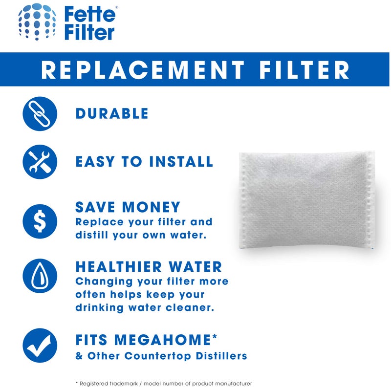 Fette Filter فلتر فيتي - فلاتر مياه لمقطرات المياه على السطح متوافقة مع ميغاهوم ونماذج أخرى من مقطرات المياه على السطح - عبوة من 24 - Image 4